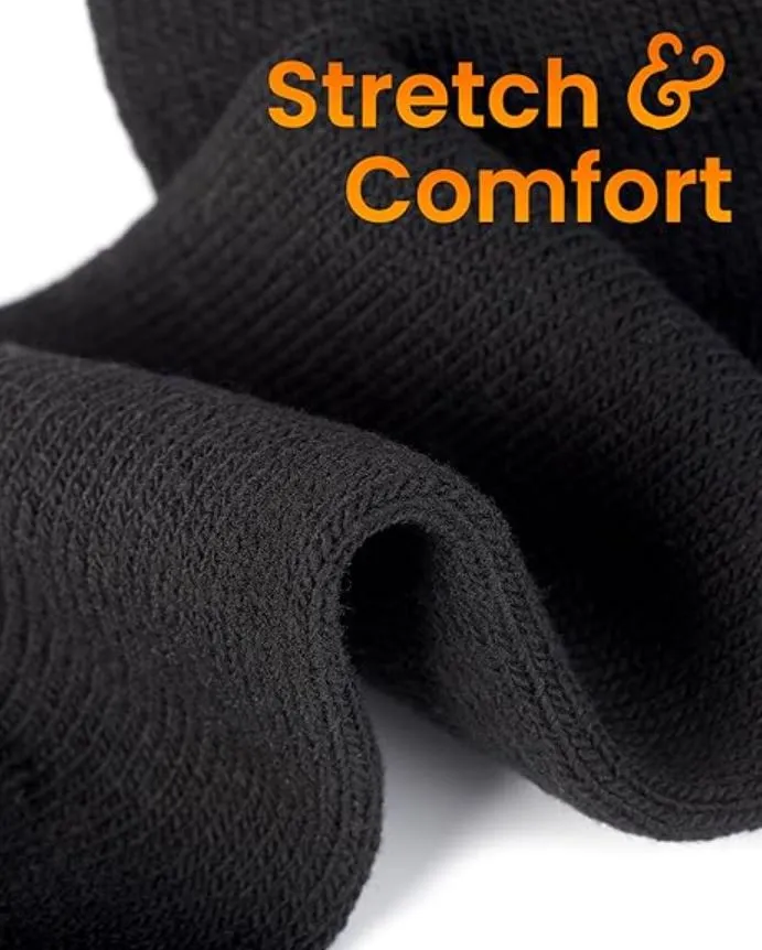 3 Pairs X Mens Heavy Duty Thermal Cotton Work Winter Crew Socks