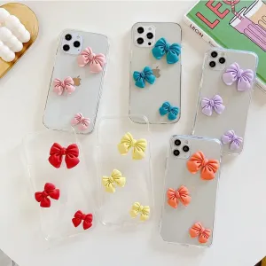 3D Cute Bow Custom Slim Soft Case