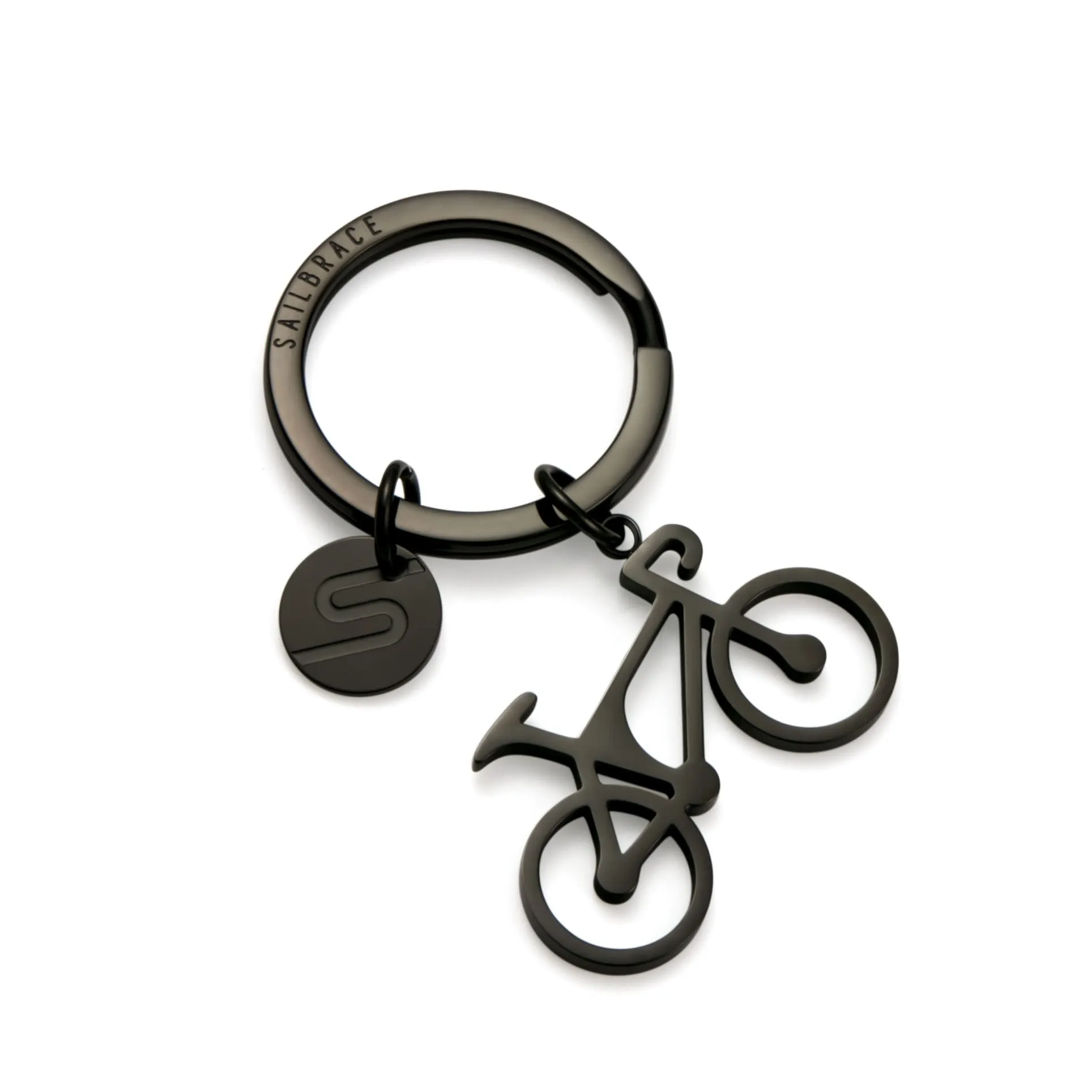 Black Road Bike Keychain