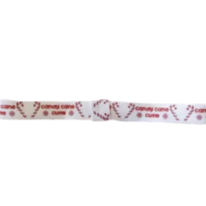 Christmas Hair Accessories - Interchangeable Soft Headband - Candy Cane Cutie