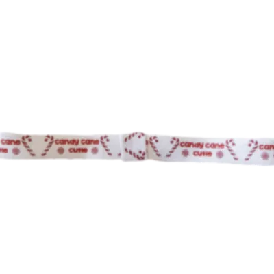 Christmas Hair Accessories - Interchangeable Soft Headband - Candy Cane Cutie