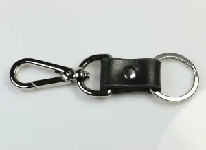 Clip-On / Swivel Leather Keychain