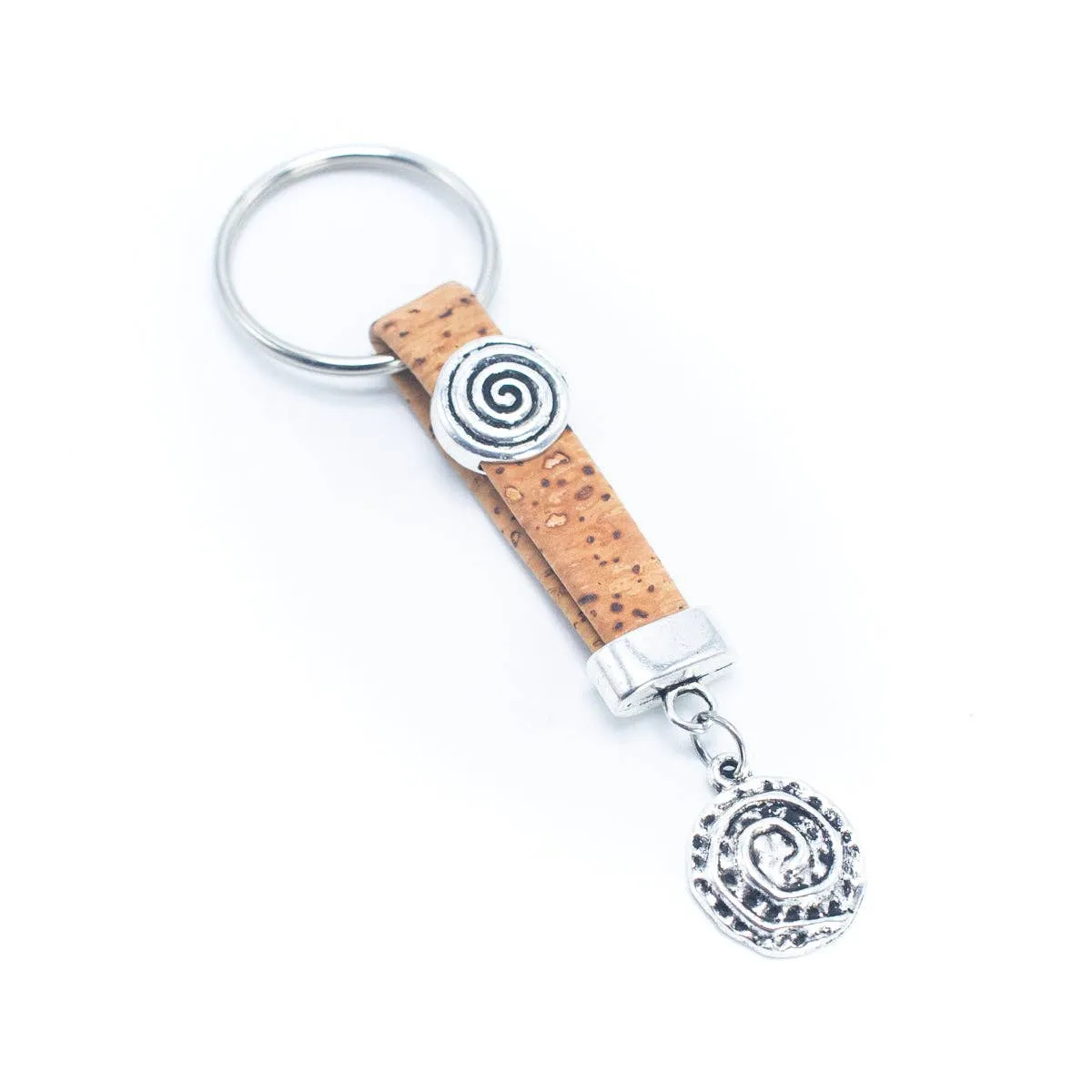 Colorful cork  handmade  keychain  I-084-MIX-10