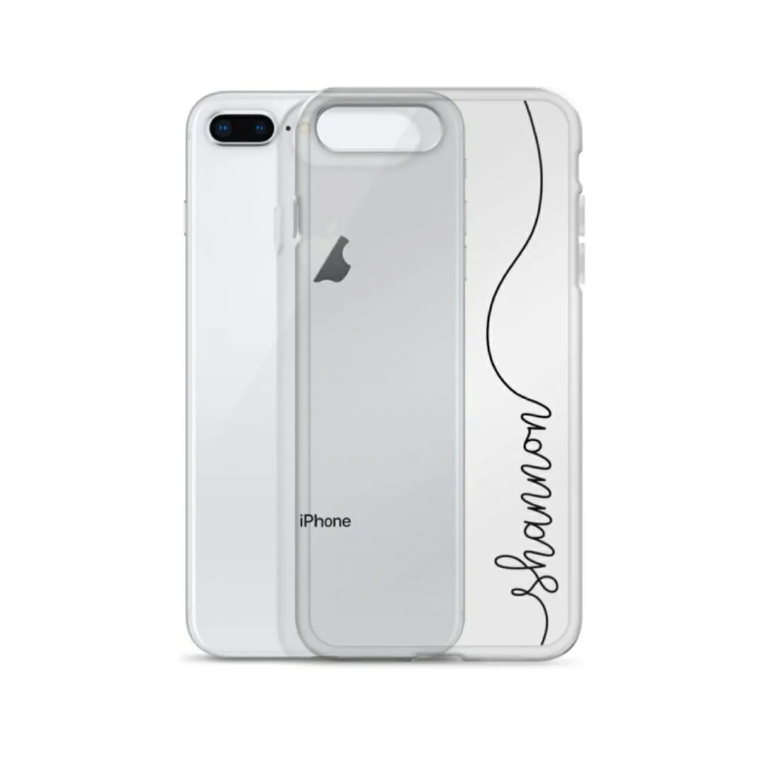 Custom Slim  Name Transparent Soft  Phone Cases