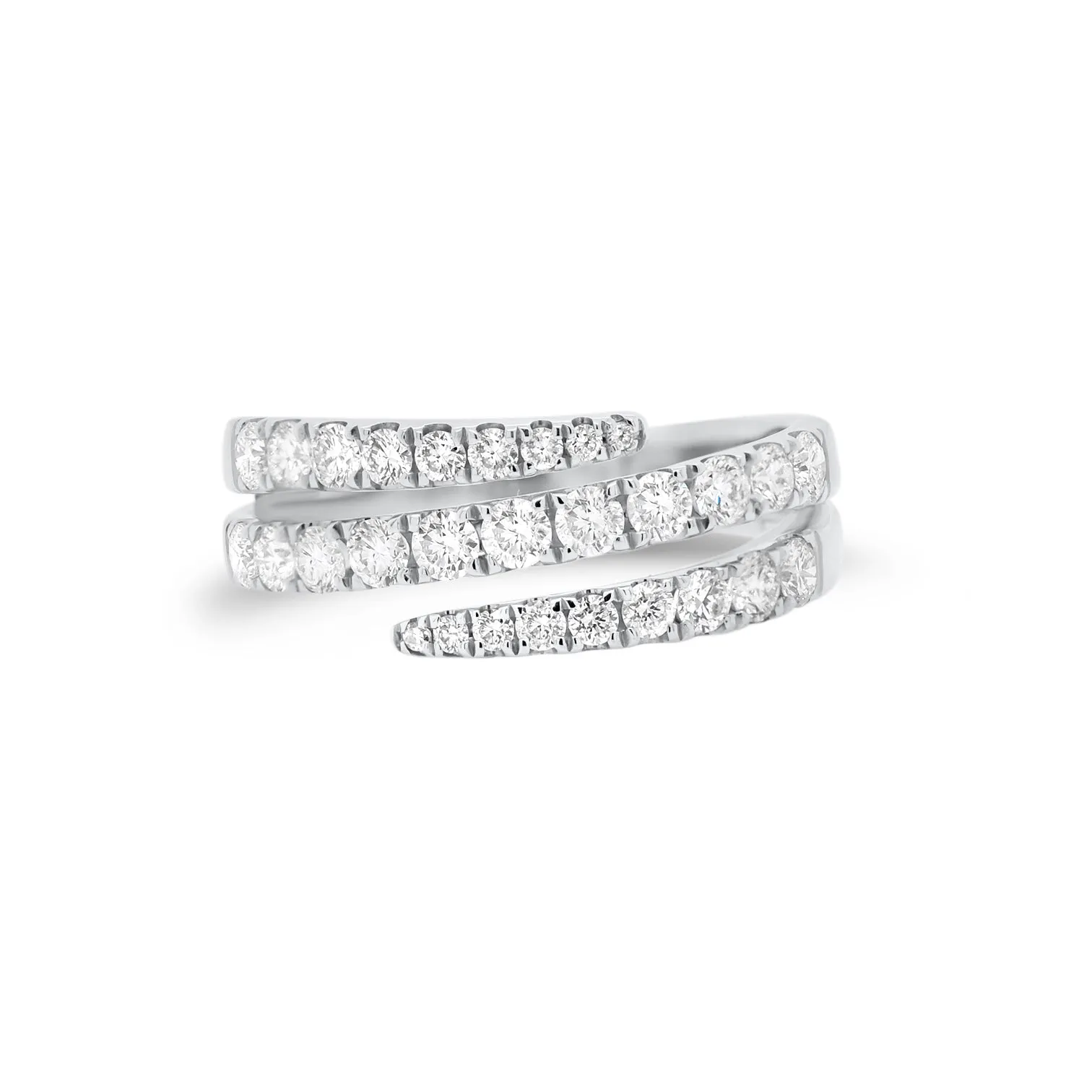 Diamond Open Double Wrap Ring