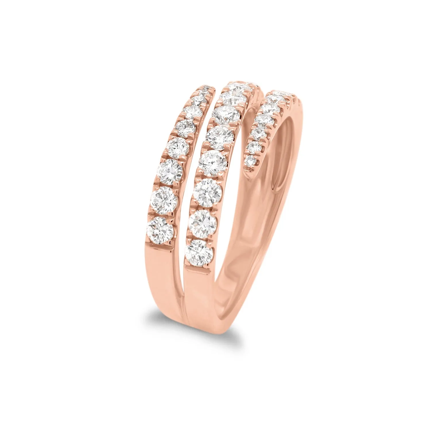 Diamond Open Double Wrap Ring