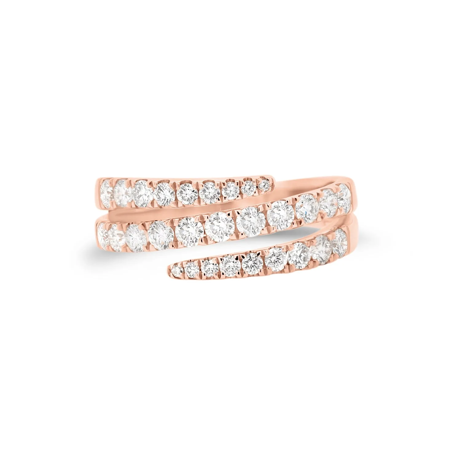 Diamond Open Double Wrap Ring