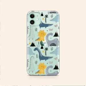 Dinosaur Transparent Custom Slim Soft Cases