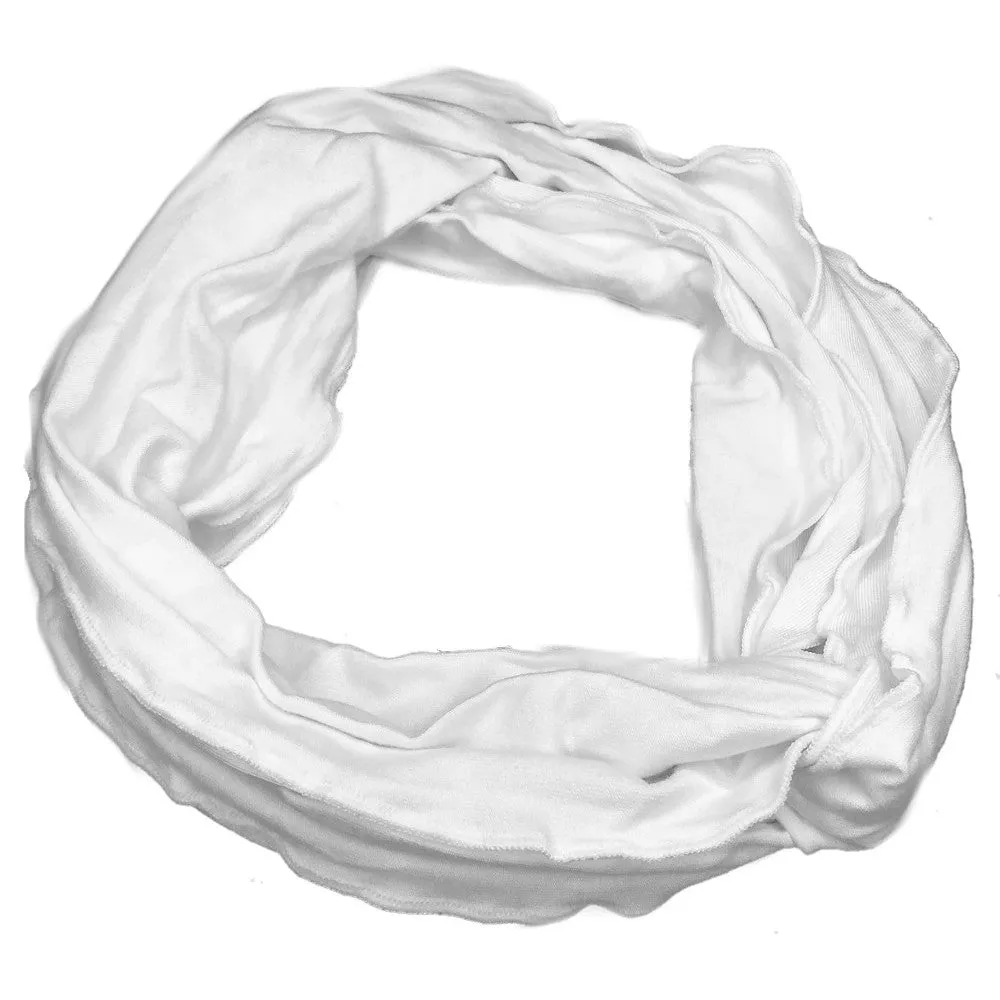 Dyeable White Headwrap / Infinity Scarf