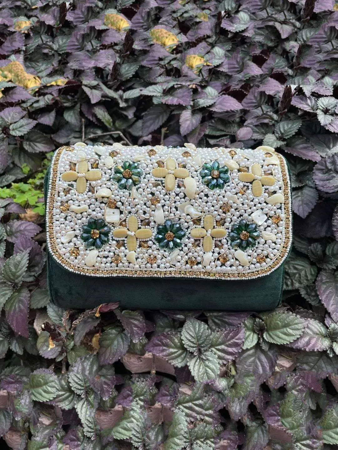 Embroidered Ethnic Clutch Bag