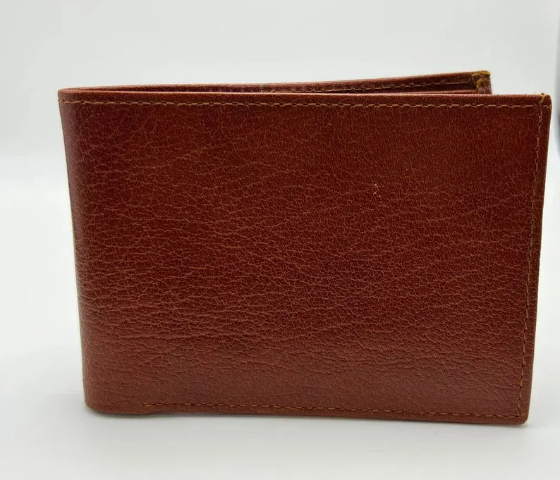 Full Grain Leather Wallet Mens, Leather Bifold Wallet