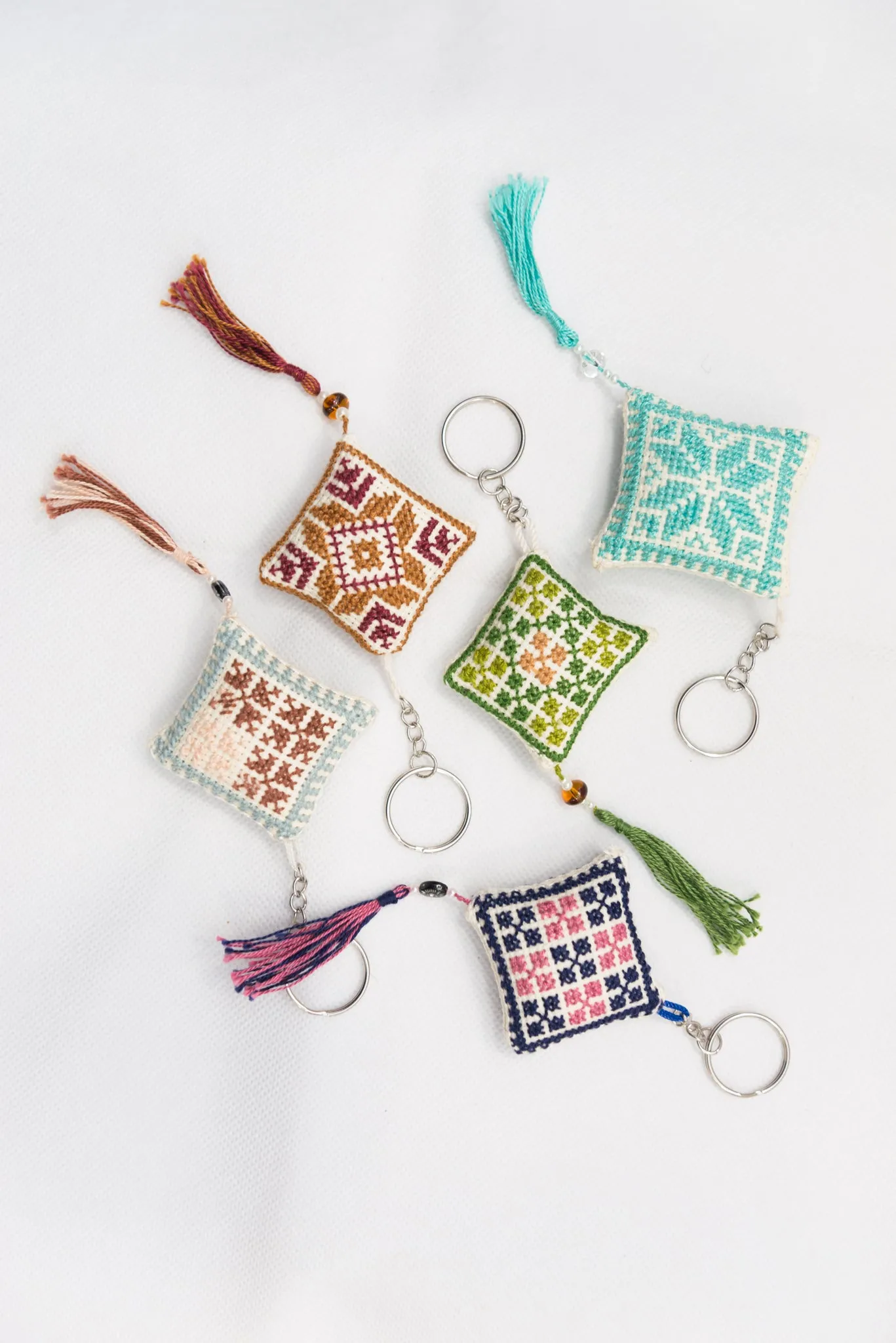 Hand Embroidered Keychains