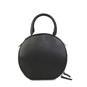 Haute Sauce Women black round structured bag (HSHB1288)