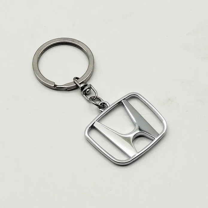 Honda Metal Keychain Keyring - Chrome