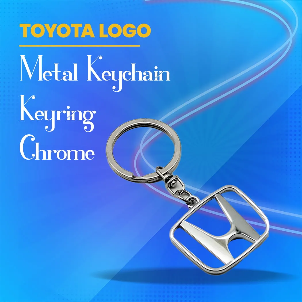 Honda Metal Keychain Keyring - Chrome