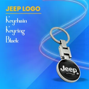 Jeep Keychain Keyring - Black