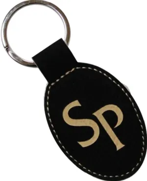 Keychain Leather Oval