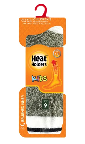 Kids' Ethan LITE™ Cream Block Twist Crew Socks