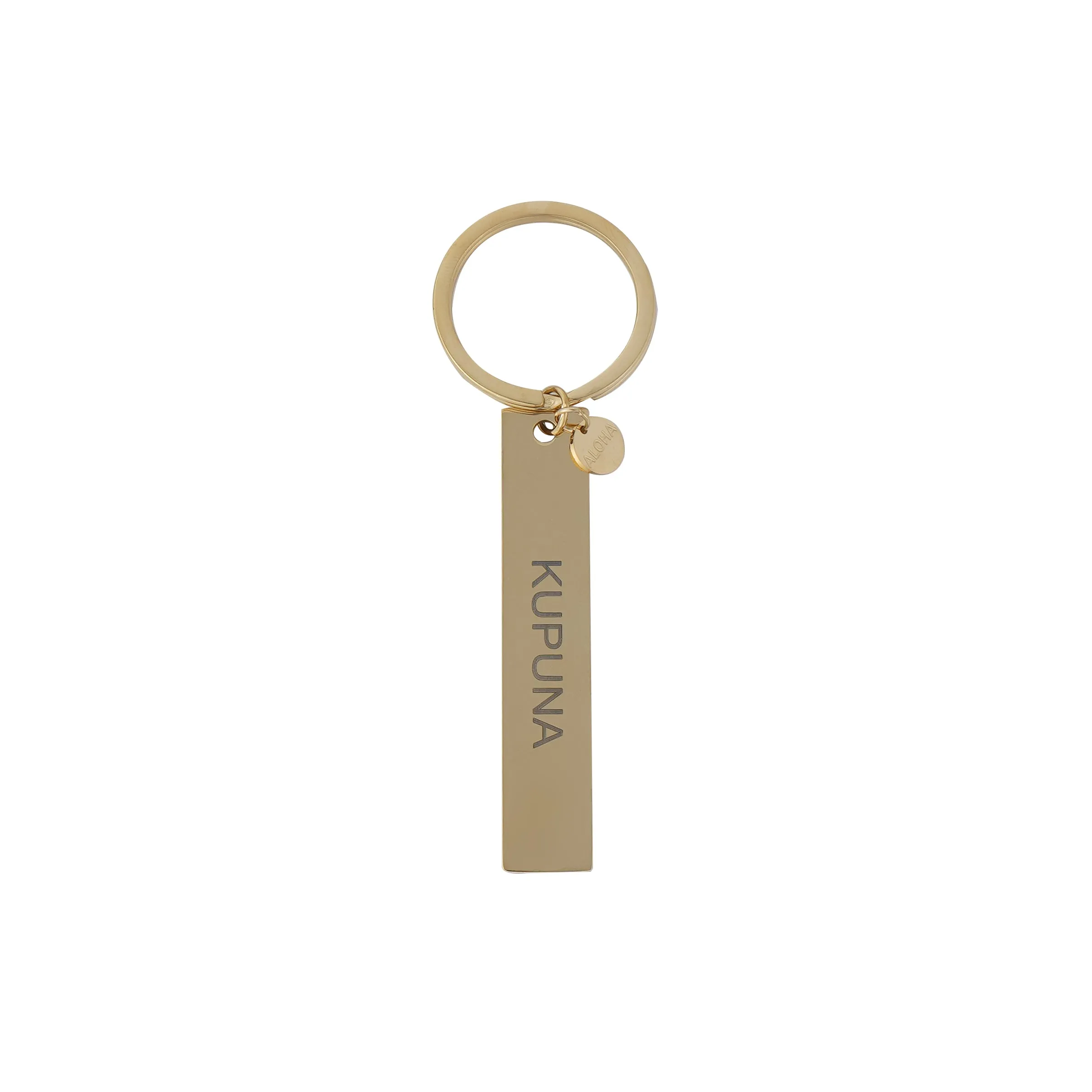 Kupuna Taxi Keychain, Gold