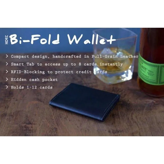 LEATHER BIFOLD WALLET