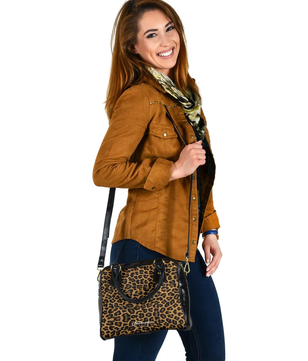 Leopard Hand Bag w Shoulder Strap