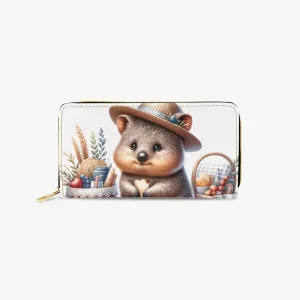 Long Type Zipper Purse, Quokka, awd-1332