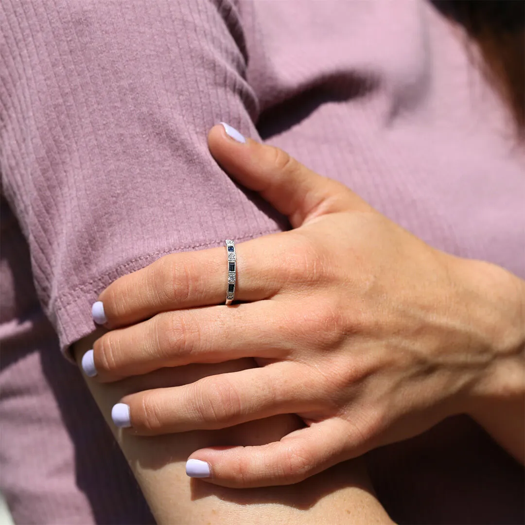 Madeline Sapphire and Diamond Ring