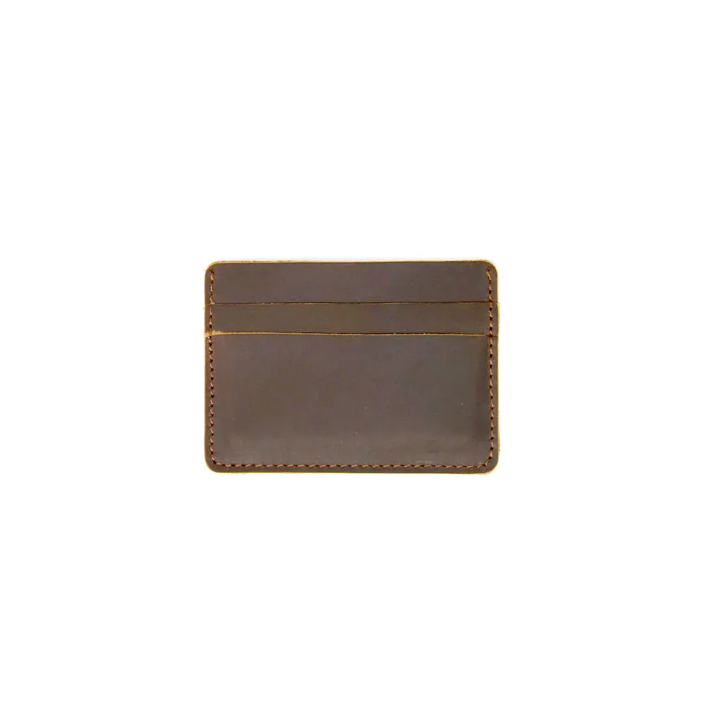 Matte Tan Light Brown Men's Slim Leather Wallet