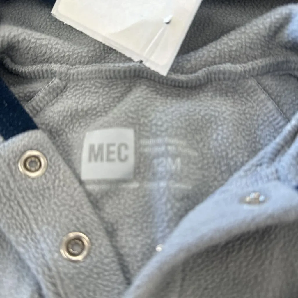 MEC Fleece Hoodie for 12 Months: Gray-children-12M