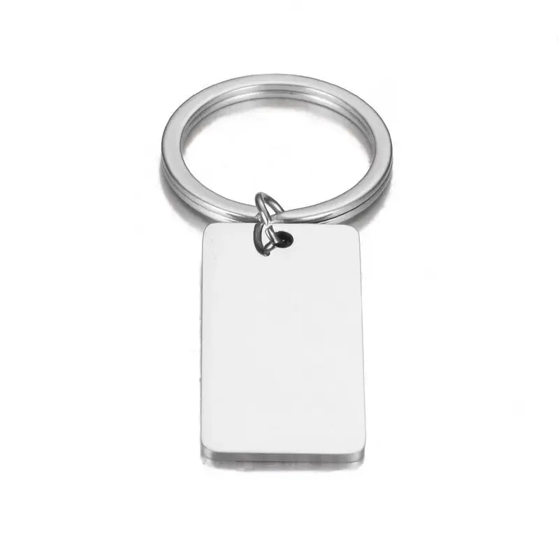 Mirror Polished Stainless Steel Keychains