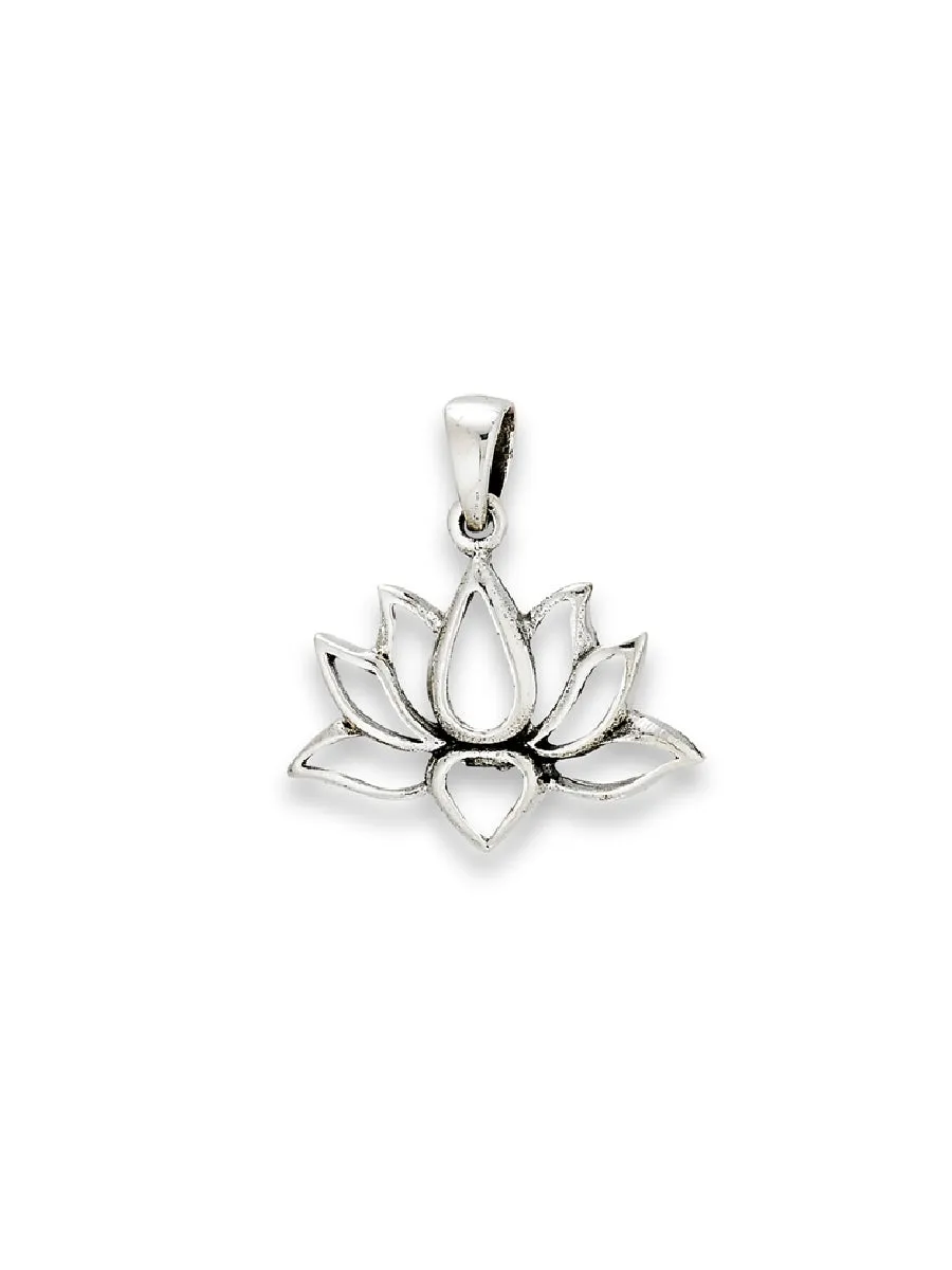 Open Lotus Pendant