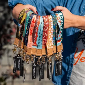 Patterned Wristlet Keychain