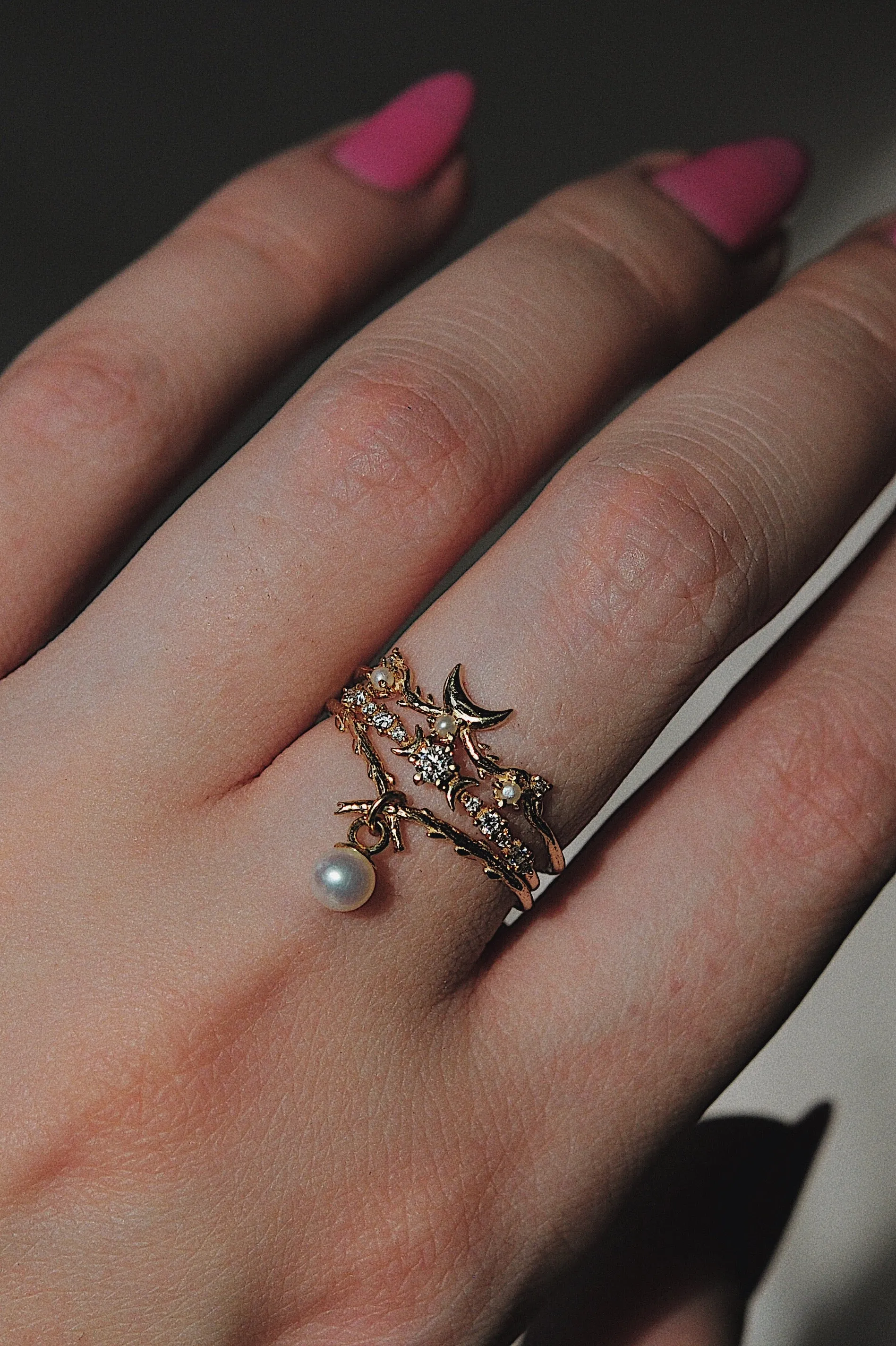 Pearl Woodland Ring