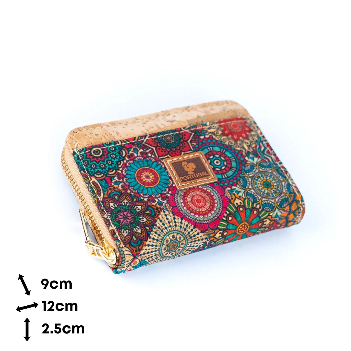 Printed Cork Slim Card Wallets for Women BAGD-327A-MIX-6(6units)