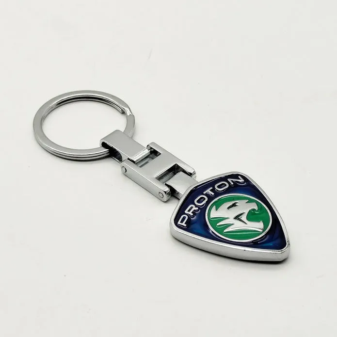 Proton Logo Metal Keychain Keyring - Blue