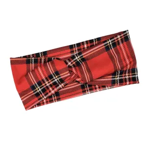 Red Plaid Headband