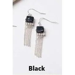 Simply Noelle Block and Chain Earrings