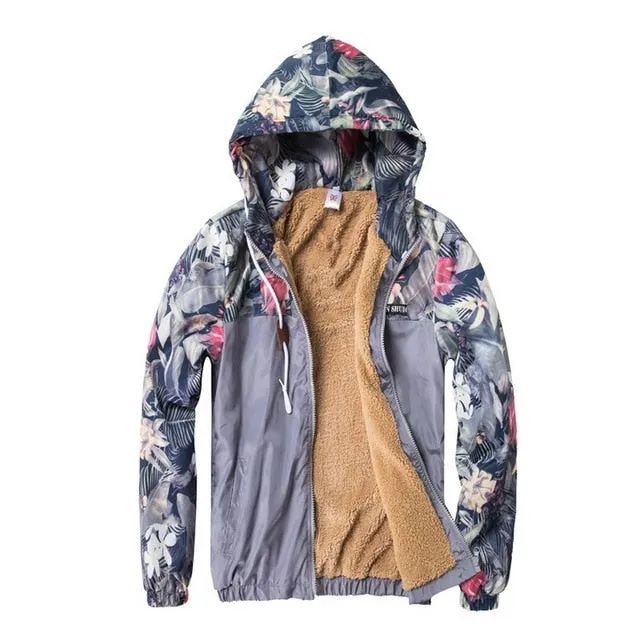 Slim Fit Floral Bomber Jacket