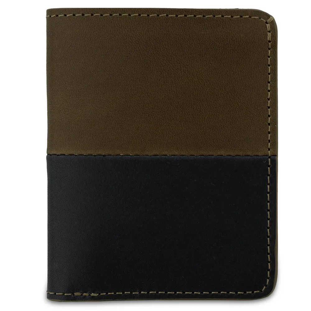 Slim Wallet - Khaki / Navy