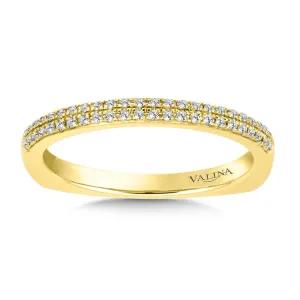 Straight Stackable Diamond Wedding Band