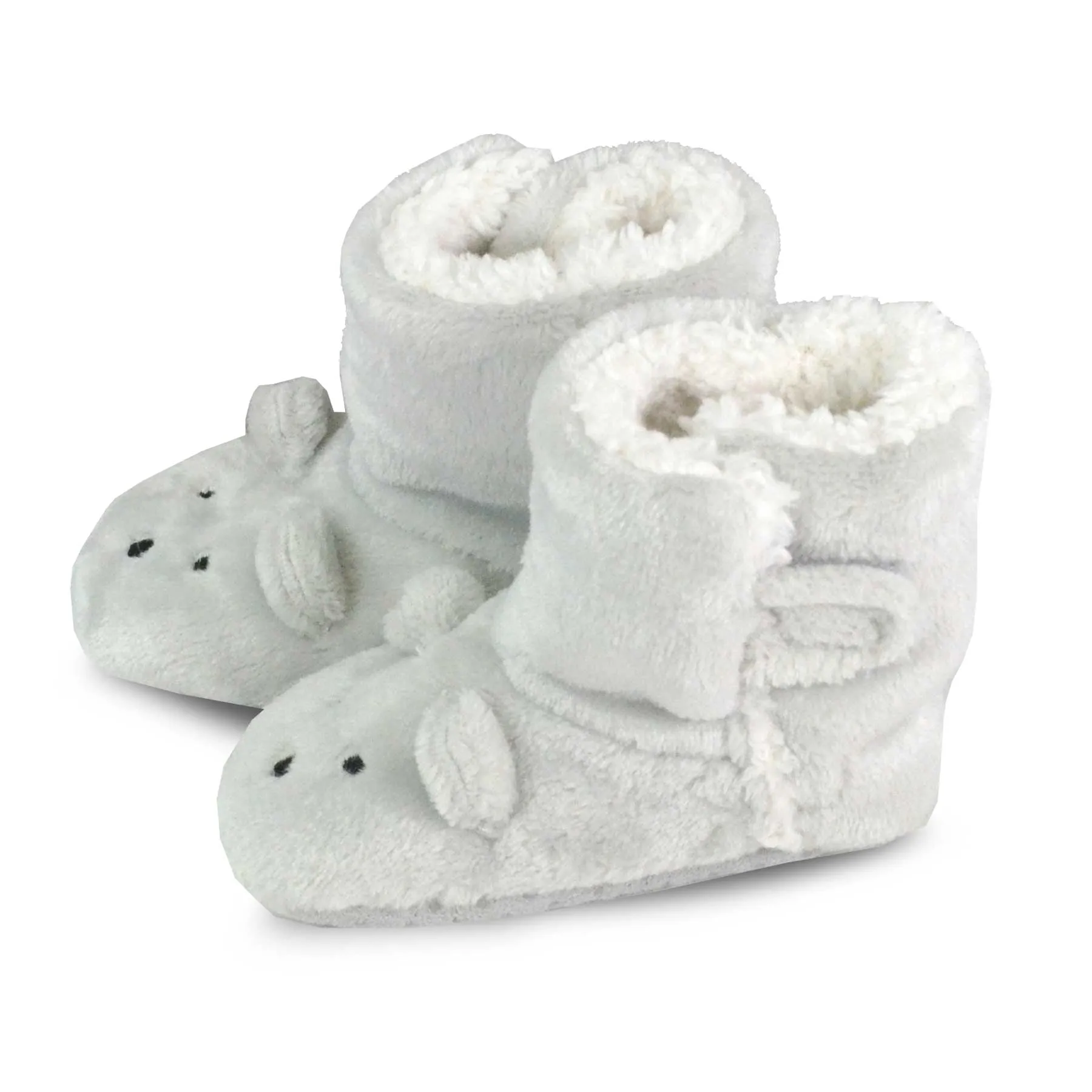 TeeHee Socks Baby Fleece Booties Grey (40001)