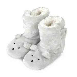 TeeHee Socks Baby Fleece Booties Grey (40001)