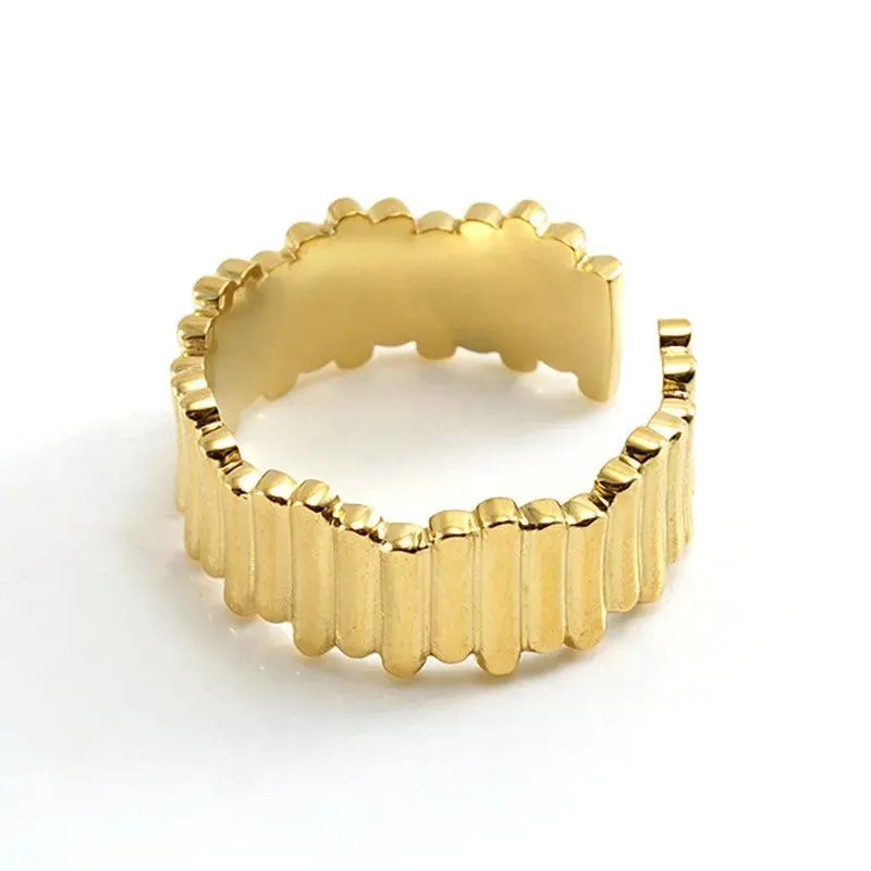 Trendy Geometric Stackable Ring -  Adjustable Fashion Jewelry