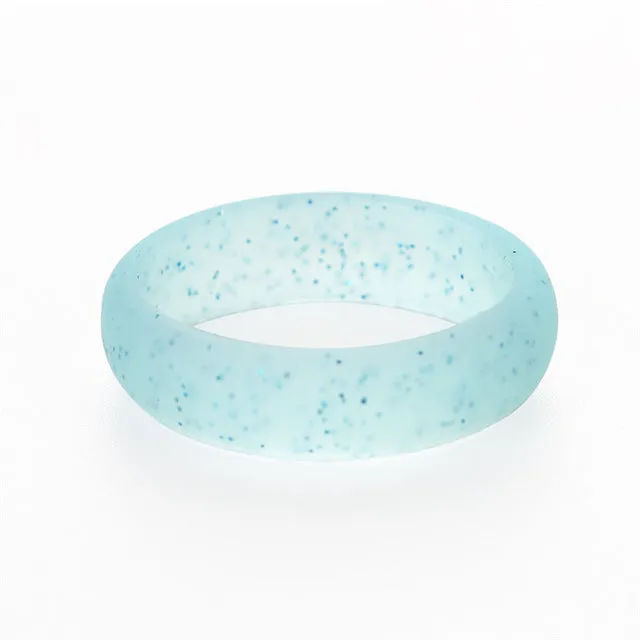 Trendy Popular 5 6 7 8 9 Size Environmental silicone Female Ring For Women Girls Office Lady Finger Jewelry