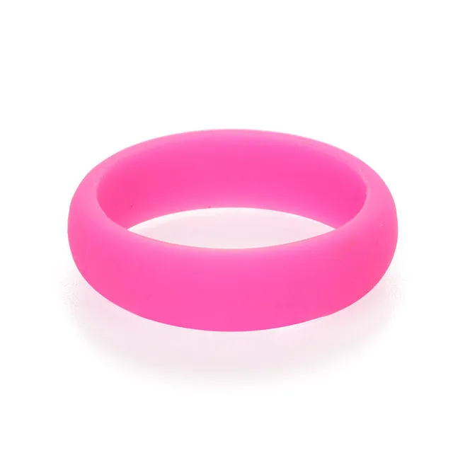 Trendy Popular 5 6 7 8 9 Size Environmental silicone Female Ring For Women Girls Office Lady Finger Jewelry