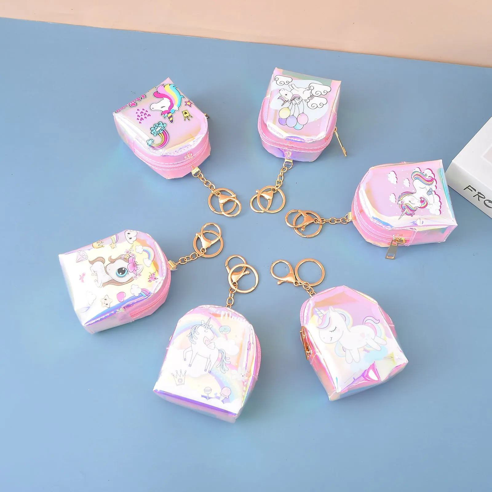 Unicorn 2in1 Coin Pouch And Keychain.