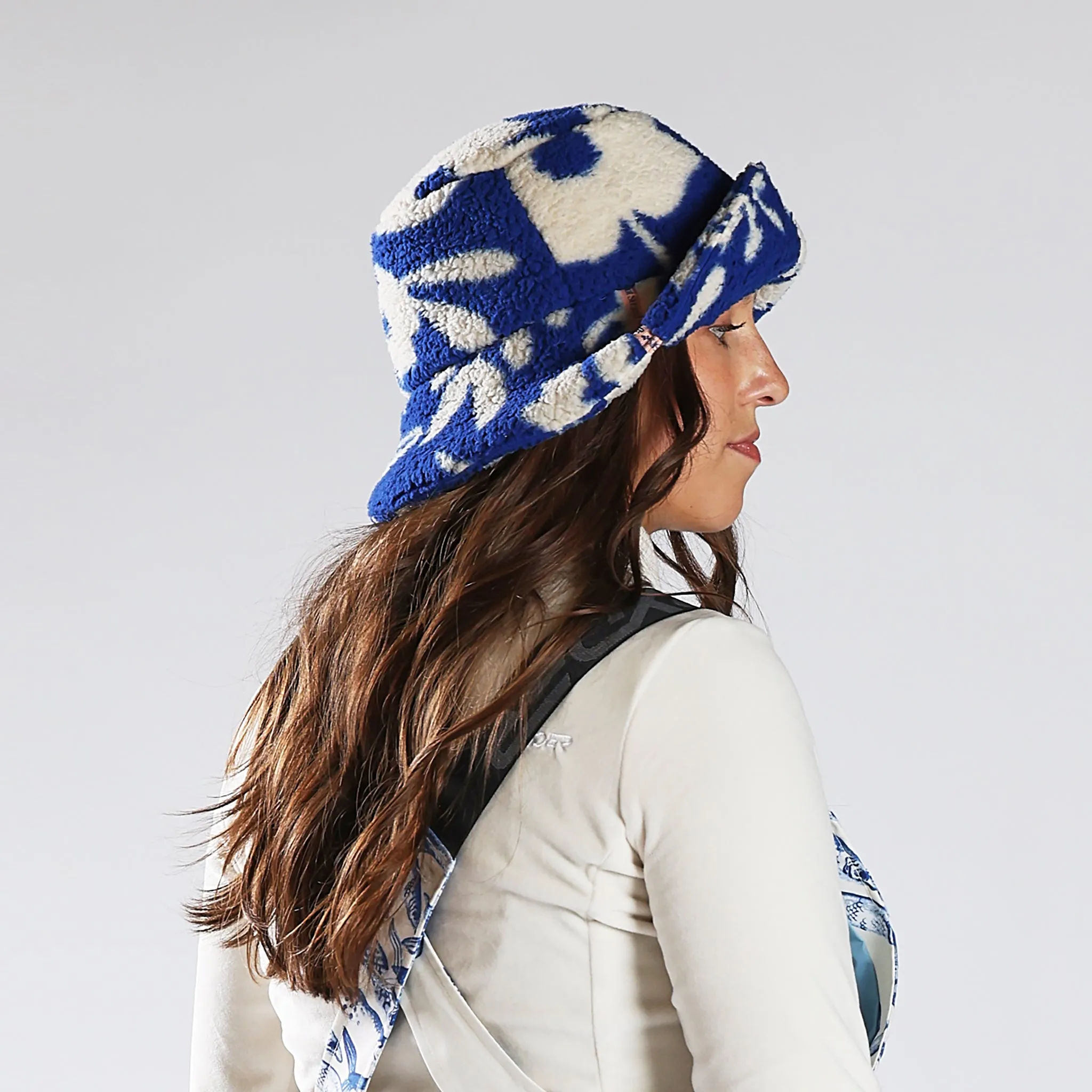 Unisex Society Fleece Bucket Hat - Society Electric Blue