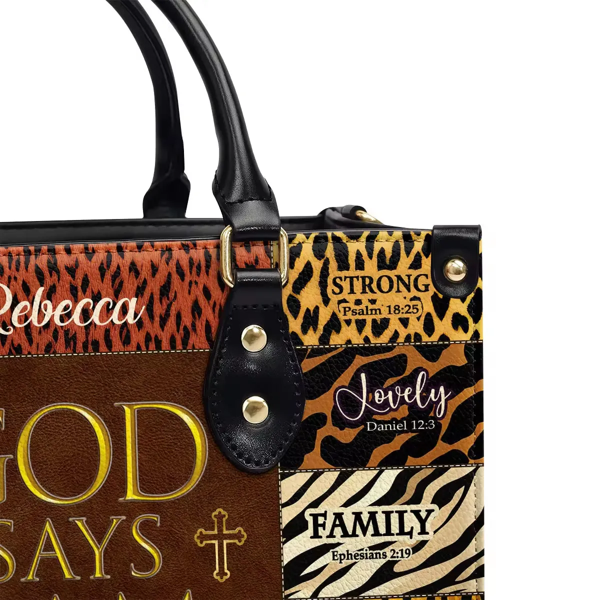 Women of Faith™ | “God Says I Am” & “Armor of God”- Leather Bags