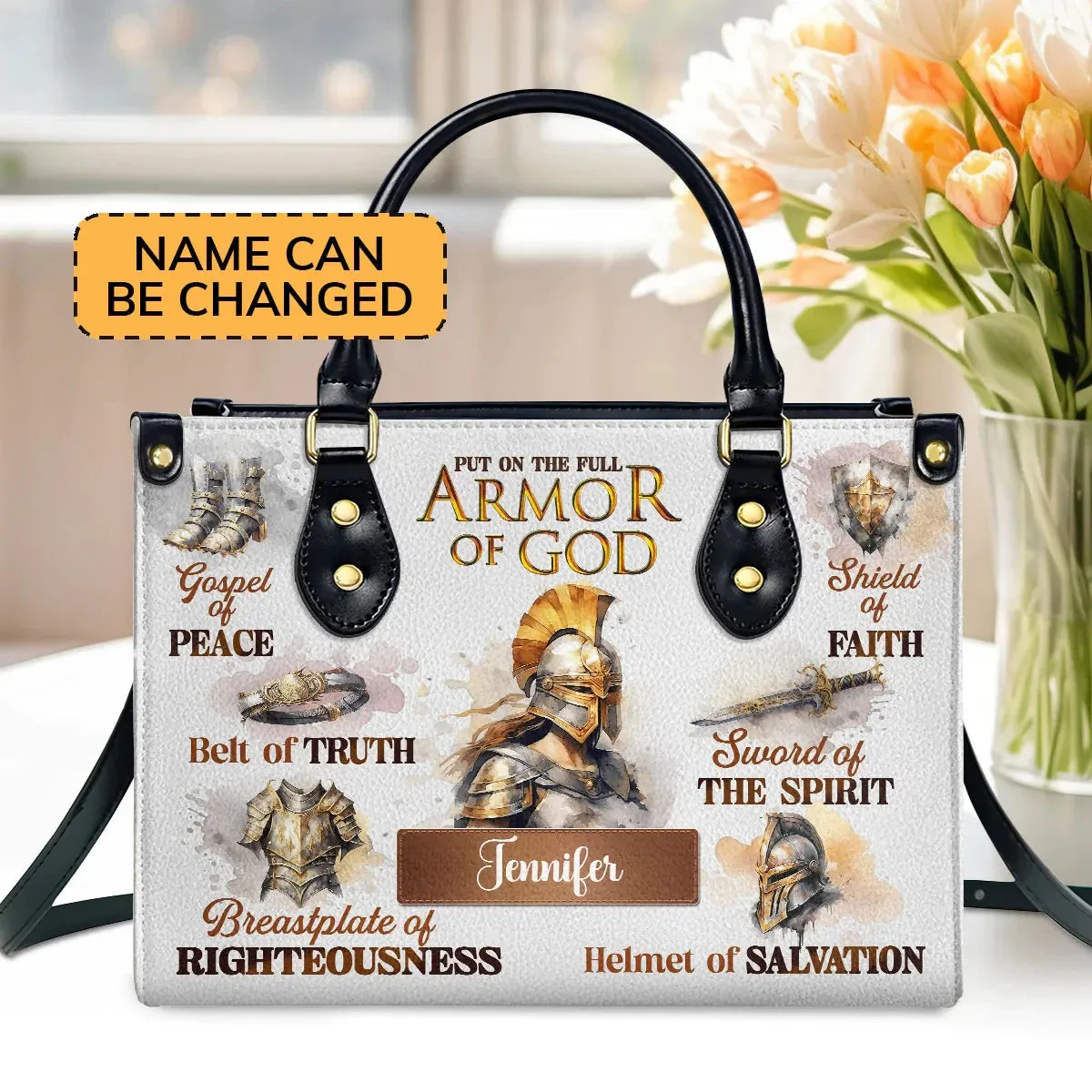 Women of Faith™ | “God Says I Am” & “Armor of God”- Leather Bags