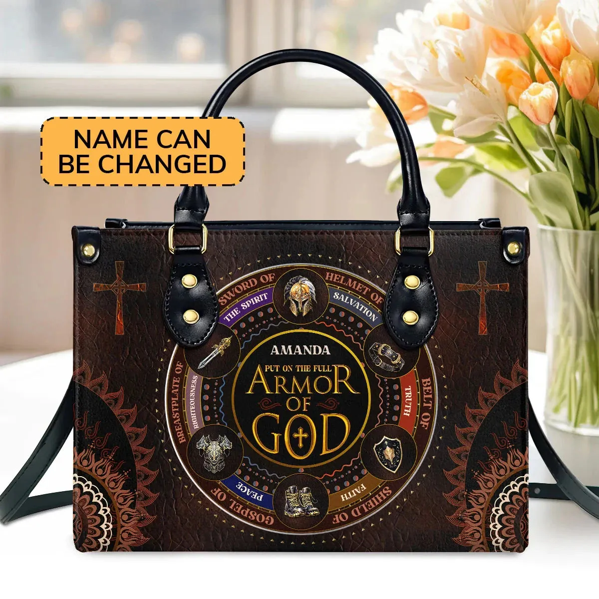 Women of Faith™ | “God Says I Am” & “Armor of God”- Leather Bags